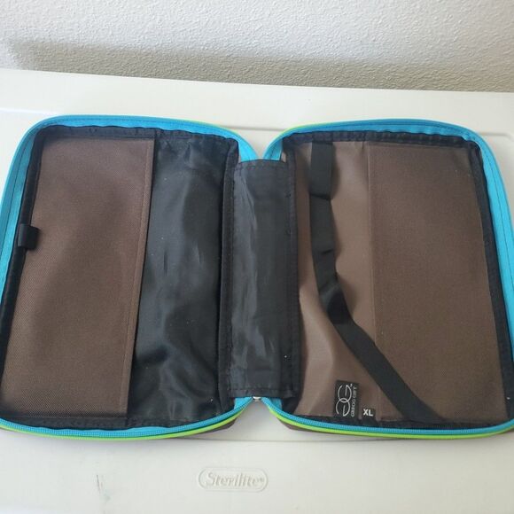 Gregg Gift Bible Cover XL Bag Carrier Scripture Zippered Case Brown with Handle - Picture 3 of 16